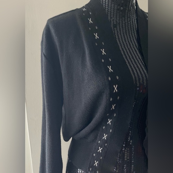 Vintage Fabrice Karel Black Open Cocoon Sweater - Picture 2 of 10